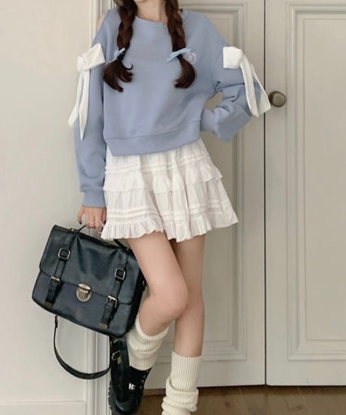LADY LIKE(レディライク)の「ピンドットティアードミニスカート(スカート・レディース・ブラック/ホワイト・M)」の17枚目の写真