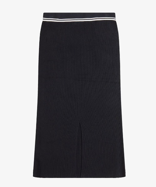FRED PERRY(フレッドペリー)の「Tipped Rib Knitted Skirt/リブニットスカート(スカート・レディース・ブラック・8/10)」の7枚目の写真