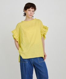HOUSE OF LOTUS フリルTシャツ リネンフリルブラウス ｜ハウス オブ ロータス＜HOUSE OF LOTUS
