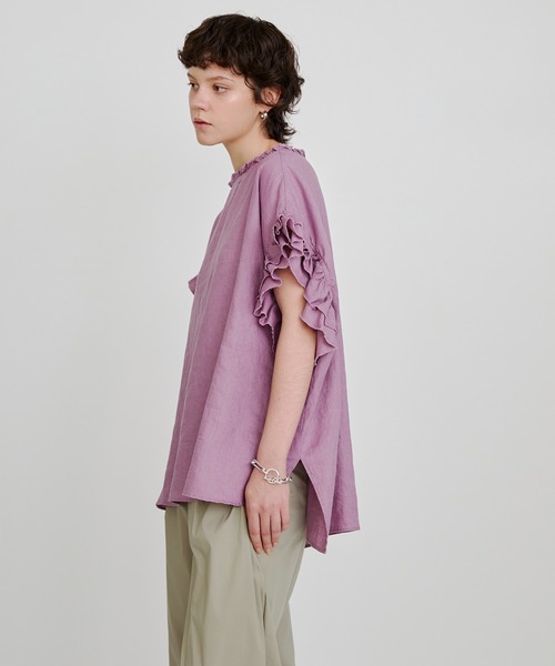 ND969ね@ HOUSE OF LOTUS 美品 リネン ブラウス M HOUSE OF LOTUS｜リネンフリルブラウス | Rakuten Fashion(楽天