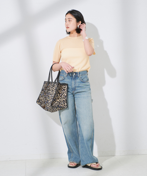 journal standard L'essage（ジャーナルスタンダードレサージュ）の「NAIA リブハーフスリーブプルオーバー（ニット/セーター・レディース・ベージュ/ブラック/アイボリー・FREE）」の12枚目の写真