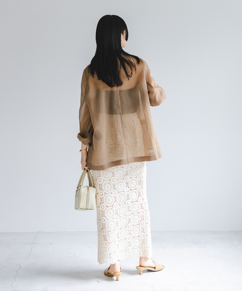 追加》ソフトオーガンジーシアージャケット 2（テーラード