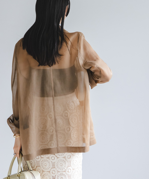 追加》ソフトオーガンジーシアージャケット 2（テーラード