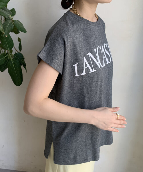 DouDou(ドゥドゥ)の「【WEB限定】ドルマンロゴTEE(Tシャツ/カットソー・レディース・ブラック/オフホワイト/グレー・FREE)」の14枚目の写真