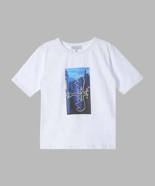 agnes b.(アニエスベー)の「キッズ プリント 半袖 アーティスト Tシャツ "Castelbajac"(Tシャツ/カットソー・キッズ・ホワイト・10YEAR/8YEAR/4YEAR/6YEAR/12YEAR)」の1枚目の写真