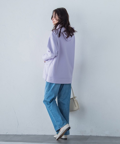 ロートレアモン LAUTREAMONT 【WEB限定】エアフィールスムースパーカー≪洗濯機で洗える≫ （ピンク） セール】【WEB限定】エアフィールスムースパーカー≪洗濯機で