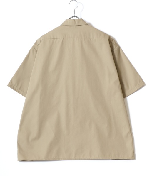Dickies（ディッキーズ）の「Dickies/ディッキーズ オーバーサイズ TCツイル ワンポイントロゴ刺繍 ワークシャツ レディース メンズ（シャツ/ブラウス・メンズ・ブラック/ブルーグリーン/ベージュ/チャコール・LL/L/M）」の19枚目の写真