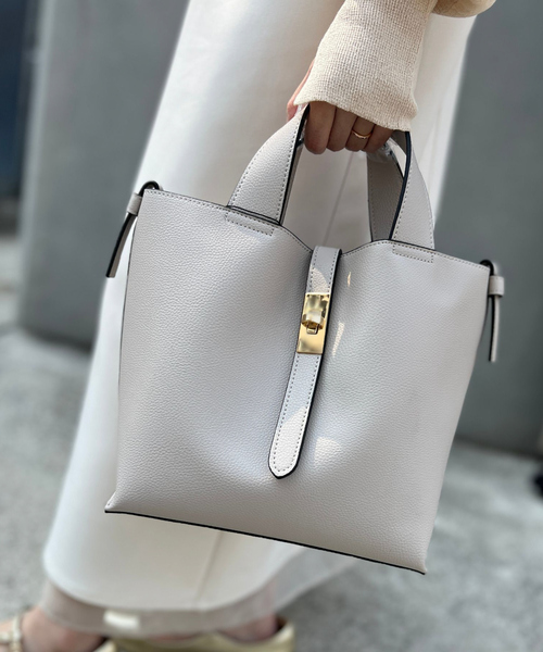 【後払い手数料無料】 一部店舗限定】ショルダー付 3WAYバック（トートバッグ）｜EMMA トップス