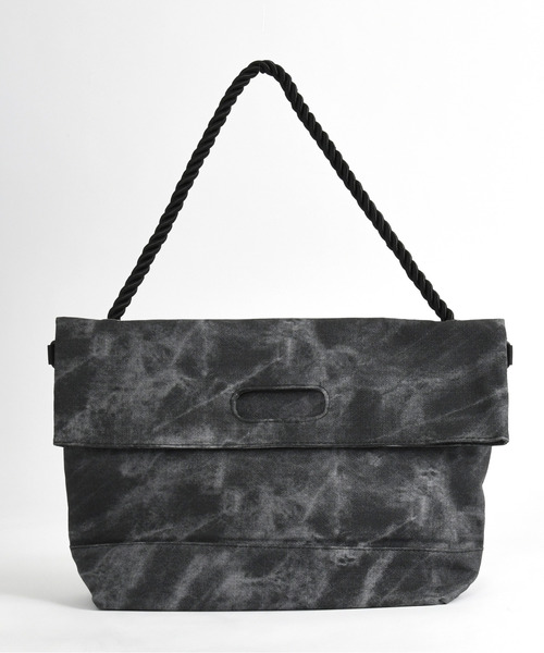 neos（ネオス）の「【neos】合成皮革 ロープ フラップ ショルダー バッグ（ショルダーバッグ・メンズ・ブラック/グレー・FREE）」の3枚目の写真