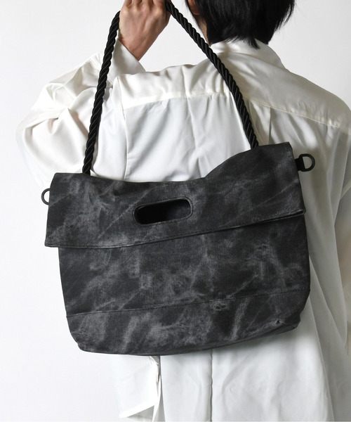 neos（ネオス）の「【neos】合成皮革 ロープ フラップ ショルダー バッグ（ショルダーバッグ・メンズ・ブラック/グレー・FREE）」の11枚目の写真