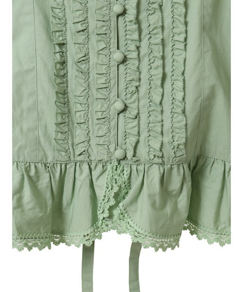 PINK HOUSE（ピンクハウス）の「フリル使いブラウス（シャツ/ブラウス・レディース・ピンク/ミント/キナリ/パープル/ブラック/ライトブルー・フリー）」の13枚目の写真