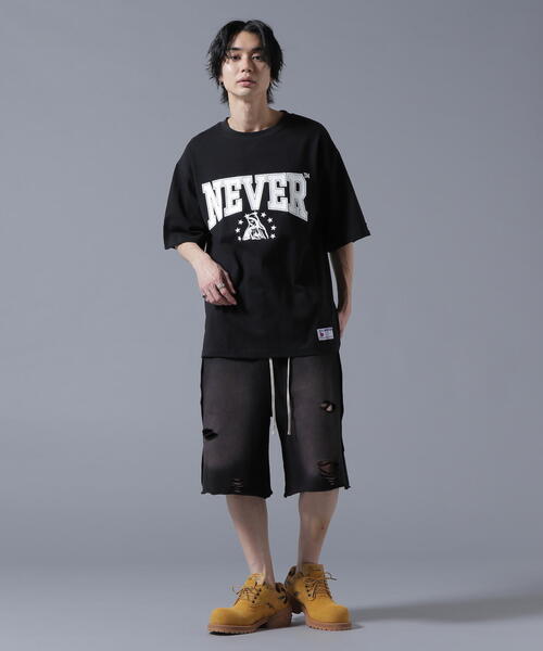 DANKE SCHON(ダンケシェーン)の「【WEB&DEPOT限定】DankeSchon/ダンケシェーン/16OE S/S TEE NEVER(Tシャツ/カットソー・レディース・ブラック/ホワイト・L/M/S)」の13枚目の写真