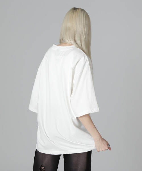 DANKE SCHON(ダンケシェーン)の「【WEB&DEPOT限定】DankeSchon/ダンケシェーン/16OE S/S TEE NEVER(Tシャツ/カットソー・レディース・ブラック/ホワイト・L/M/S)」の8枚目の写真