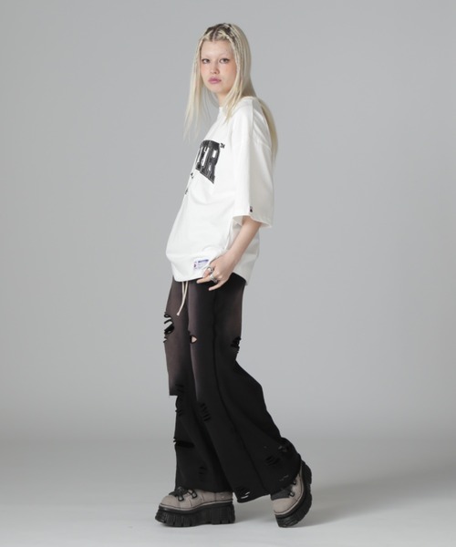 DANKE SCHON(ダンケシェーン)の「【WEB&DEPOT限定】DankeSchon/ダンケシェーン/16OE S/S TEE NEVER(Tシャツ/カットソー・レディース・ブラック/ホワイト・L/M/S)」の11枚目の写真