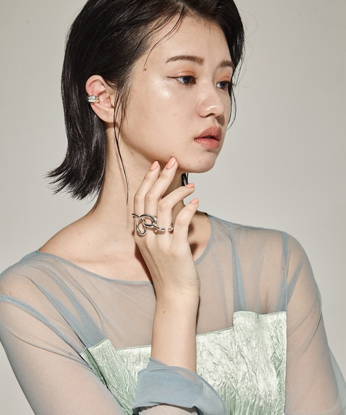 Soierie（ソワリー）の「【Soierie/ソワリー】Stream connect ring/ストリームコネクトリング（リング・レディース・シルバー/ゴールド・FREE）」の3枚目の写真