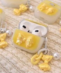 Mayree | 【float】パステル シェルリボン エアポッズ/エアポッズプロ ケース カバー【6色展開/AirPods 第1世代/第2世代/第3世代/第4世代/pro/pro2】(ヘッドフォン/イヤホン)