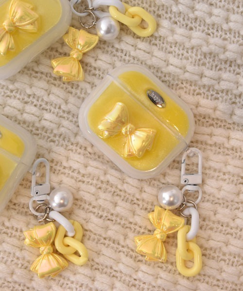 Mayree（メイリー）の「【float】パステル シェルリボン エアポッズ/エアポッズプロ ケース カバー【6色展開/AirPods 第1世代/第2世代/第3世代/第4世代/pro/pro2】（ヘッドフォン/イヤホン・レディース・パープル/ピンク/イエロー/グリーン/ブルー/ベビーピンク・E/D/B/A/C）」の16枚目の写真