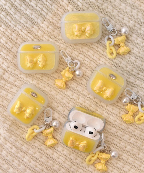 Mayree（メイリー）の「【float】パステル シェルリボン エアポッズ/エアポッズプロ ケース カバー【6色展開/AirPods 第1世代/第2世代/第3世代/第4世代/pro/pro2】（ヘッドフォン/イヤホン・レディース・パープル/ピンク/イエロー/グリーン/ブルー/ベビーピンク・E/D/B/A/C）」の18枚目の写真