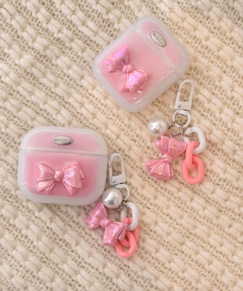 Mayree（メイリー）の「【float】パステル シェルリボン エアポッズ/エアポッズプロ ケース カバー【6色展開/AirPods 第1世代/第2世代/第3世代/第4世代/pro/pro2】（ヘッドフォン/イヤホン・レディース・パープル/ピンク/イエロー/グリーン/ブルー/ベビーピンク・E/D/B/A/C）」の20枚目の写真