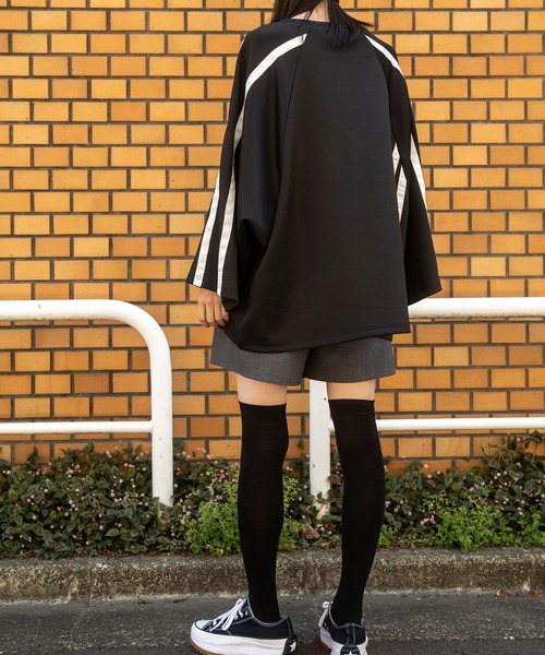 Nora Lily（ノラリリー）の「【Nora Lily】Line Cut S/S Pullover(UNISEX)（Tシャツ/カットソー・メンズ・グレー/サックスブルー・FREE）」の7枚目の写真