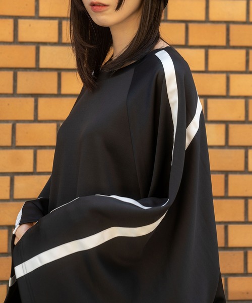 Nora Lily（ノラリリー）の「【Nora Lily】Line Cut S/S Pullover(UNISEX)（Tシャツ/カットソー・メンズ・グレー/サックスブルー・FREE）」の10枚目の写真