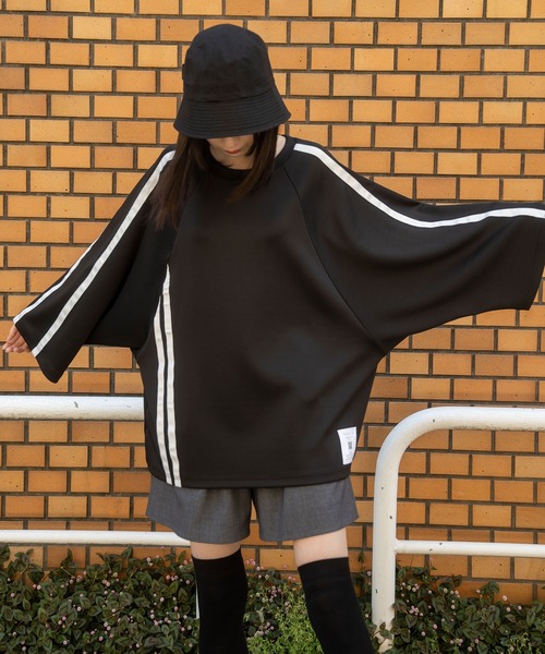 Nora Lily（ノラリリー）の「【Nora Lily】Line Cut S/S Pullover(UNISEX)（Tシャツ/カットソー・メンズ・グレー/サックスブルー・FREE）」の12枚目の写真