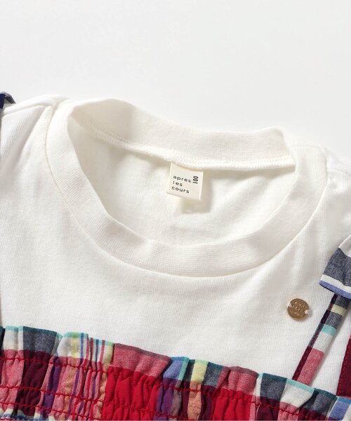 apres les cours（アプレレクール）の「【リンク/ジュニア対応】チェック・サマーフルーツ柄ドッキングワンピース（ワンピース・キッズ・チェック/キナリ・80/90/100/110/120/130/140）」の8枚目の写真