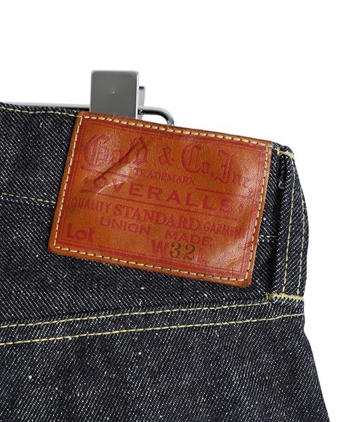 GOLD（ゴールド）の「東洋エンタープライズ GOLD / ゴールド：RECYCLED WASTE SUVIN COTTON YARN 14oz DENIM 5POCKET STRAIGHT PANTS：25A-GL42504A[MUS]（デニムパンツ・メンズ・ネイビー・M/S）」の3枚目の写真