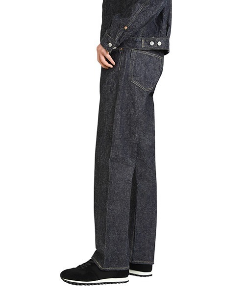 GOLD（ゴールド）の「東洋エンタープライズ GOLD / ゴールド：RECYCLED WASTE SUVIN COTTON YARN 14oz DENIM 5POCKET STRAIGHT PANTS：25A-GL42504A[MUS]（デニムパンツ・メンズ・ネイビー・M/S）」の8枚目の写真