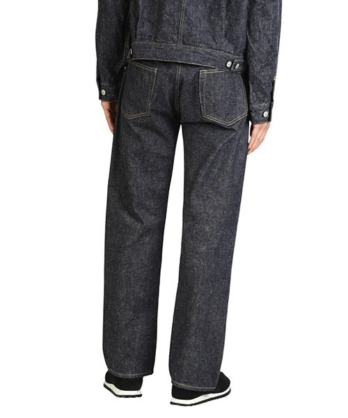 GOLD（ゴールド）の「東洋エンタープライズ GOLD / ゴールド：RECYCLED WASTE SUVIN COTTON YARN 14oz DENIM 5POCKET STRAIGHT PANTS：25A-GL42504A[MUS]（デニムパンツ・メンズ・ネイビー・M/S）」の9枚目の写真