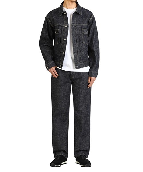 GOLD（ゴールド）の「東洋エンタープライズ GOLD / ゴールド：RECYCLED WASTE SUVIN COTTON YARN 14oz DENIM 5POCKET STRAIGHT PANTS：25A-GL42504A[MUS]（デニムパンツ・メンズ・ネイビー・M/S）」の10枚目の写真