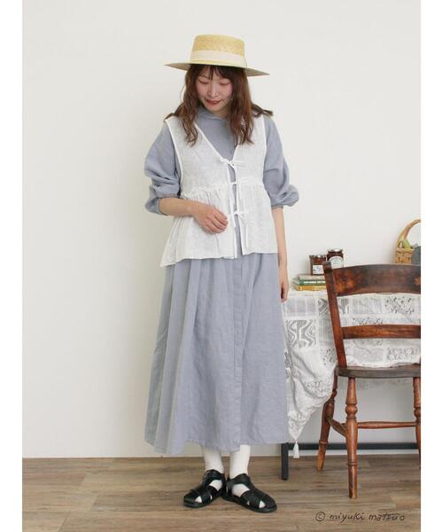 Samansa Mos2（サマンサ モスモス）の「【miyuki matsuo×Samansa Mos2】刺繍ベスト（ベスト・レディース・ブラック/グレー/オフホワイト・F）」の5枚目の写真