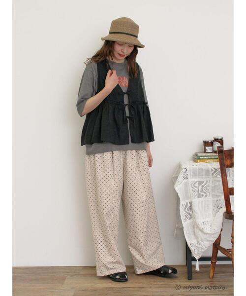 Samansa Mos2（サマンサ モスモス）の「【miyuki matsuo×Samansa Mos2】刺繍ベスト（ベスト・レディース・ブラック/グレー/オフホワイト・F）」の9枚目の写真