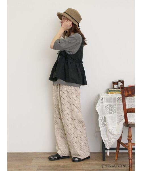 Samansa Mos2（サマンサ モスモス）の「【miyuki matsuo×Samansa Mos2】刺繍ベスト（ベスト・レディース・ブラック/グレー/オフホワイト・F）」の10枚目の写真