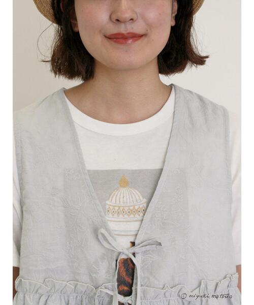 Samansa Mos2（サマンサ モスモス）の「【miyuki matsuo×Samansa Mos2】刺繍ベスト（ベスト・レディース・ブラック/グレー/オフホワイト・F）」の14枚目の写真