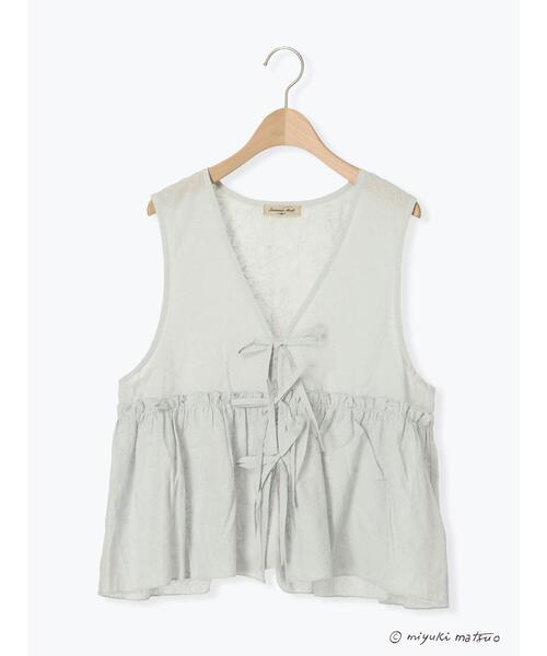 Samansa Mos2（サマンサ モスモス）の「【miyuki matsuo×Samansa Mos2】刺繍ベスト（ベスト・レディース・ブラック/グレー/オフホワイト・F）」の19枚目の写真