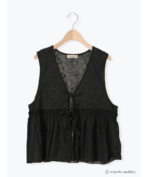 Samansa Mos2（サマンサ モスモス）の「【miyuki matsuo×Samansa Mos2】刺繍ベスト（ベスト・レディース・ブラック/グレー/オフホワイト・F）」の20枚目の写真