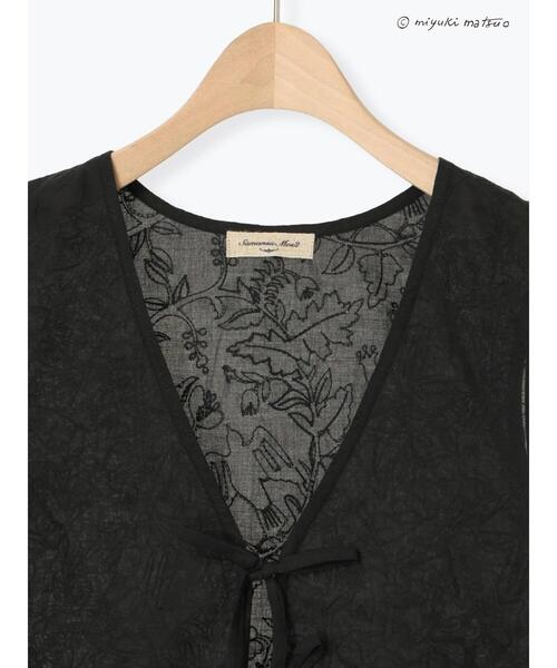 Samansa Mos2（サマンサ モスモス）の「【miyuki matsuo×Samansa Mos2】刺繍ベスト（ベスト・レディース・ブラック/グレー/オフホワイト・F）」の22枚目の写真