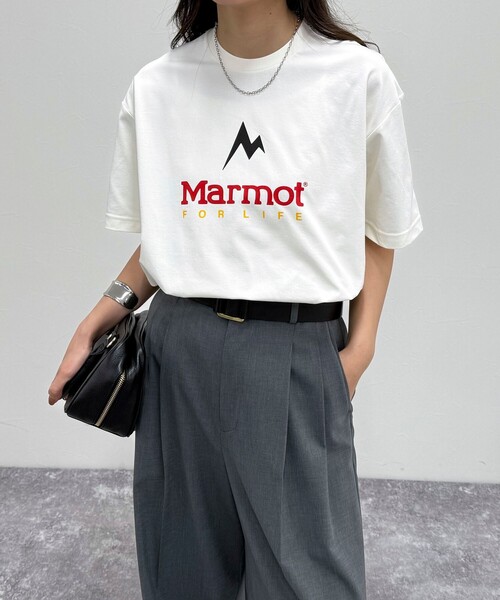 MARMOT(マーモット)の「【Marmot/マーモット】UNISEX Marmot For Life T-shirts(Tシャツ/カットソー・レディース・オフホワイト/ブラック/ライトグレー・FREE)」の2枚目の写真