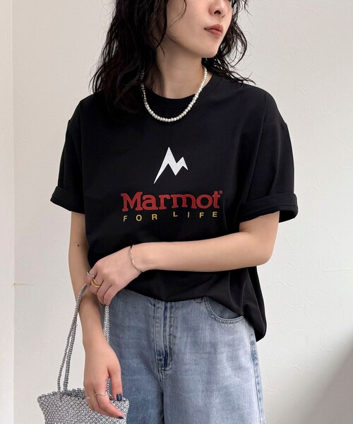 MARMOT(マーモット)の「【Marmot/マーモット】UNISEX Marmot For Life T-shirts(Tシャツ/カットソー・レディース・オフホワイト/ブラック/ライトグレー・FREE)」の3枚目の写真