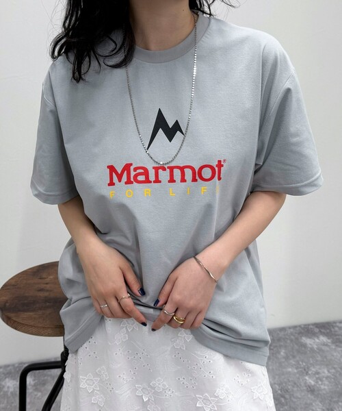 MARMOT(マーモット)の「【Marmot/マーモット】UNISEX Marmot For Life T-shirts(Tシャツ/カットソー・レディース・オフホワイト/ブラック/ライトグレー・FREE)」の4枚目の写真