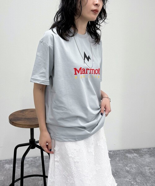 MARMOT(マーモット)の「【Marmot/マーモット】UNISEX Marmot For Life T-shirts(Tシャツ/カットソー・レディース・オフホワイト/ブラック/ライトグレー・FREE)」の5枚目の写真