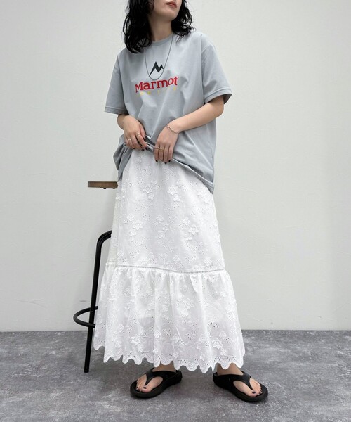 MARMOT(マーモット)の「【Marmot/マーモット】UNISEX Marmot For Life T-shirts(Tシャツ/カットソー・レディース・オフホワイト/ブラック/ライトグレー・FREE)」の10枚目の写真