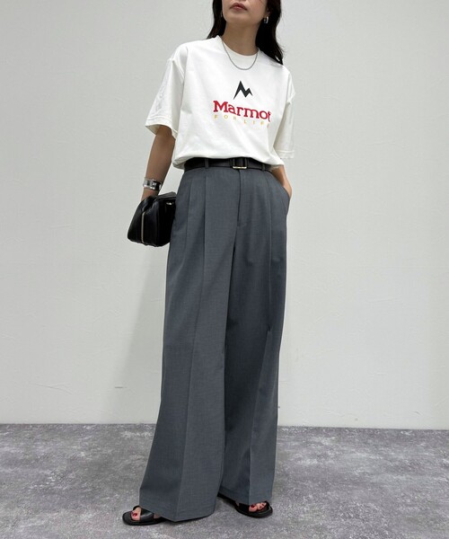 MARMOT(マーモット)の「【Marmot/マーモット】UNISEX Marmot For Life T-shirts(Tシャツ/カットソー・レディース・オフホワイト/ブラック/ライトグレー・FREE)」の13枚目の写真