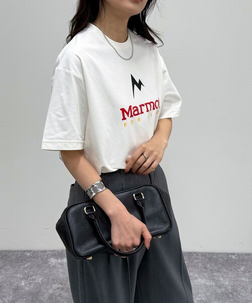 MARMOT(マーモット)の「【Marmot/マーモット】UNISEX Marmot For Life T-shirts(Tシャツ/カットソー・レディース・オフホワイト/ブラック/ライトグレー・FREE)」の18枚目の写真