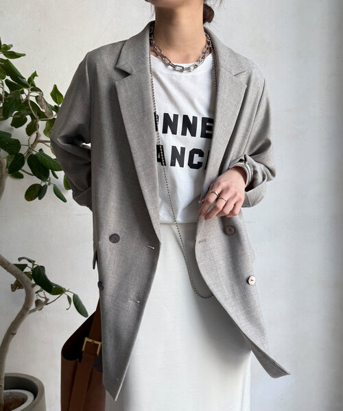 DouDou(ドゥドゥ)の「BONNE CHANCE TEE(Tシャツ/カットソー・レディース・ホワイト系その他/ブラック/オフホワイト・FREE)」の9枚目の写真