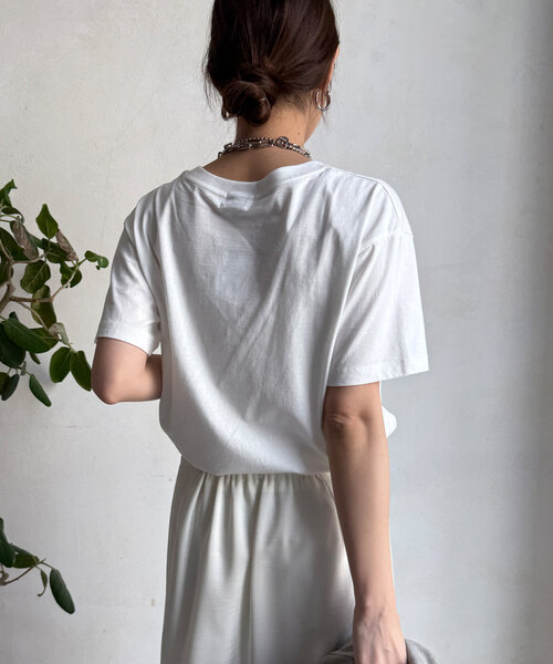 DouDou(ドゥドゥ)の「BONNE CHANCE TEE(Tシャツ/カットソー・レディース・ホワイト系その他/ブラック/オフホワイト・FREE)」の11枚目の写真