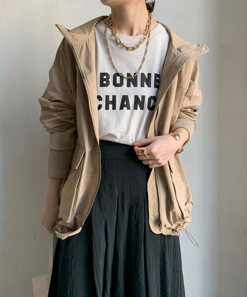 DouDou(ドゥドゥ)の「BONNE CHANCE TEE(Tシャツ/カットソー・レディース・ホワイト系その他/ブラック/オフホワイト・FREE)」の15枚目の写真