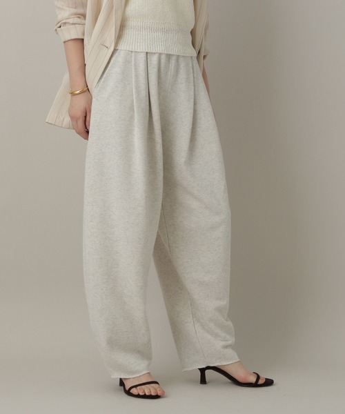 A part by（アパートバイ）の「スウェットカーブパンツ（スウェットパンツ・レディース・ライトグレー/ブラウン/ネイビー・FREE/TALL）」の8枚目の写真