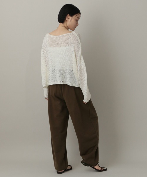 A part by（アパートバイ）の「スウェットカーブパンツ（スウェットパンツ・レディース・ライトグレー/ブラウン/ネイビー・FREE/TALL）」の13枚目の写真